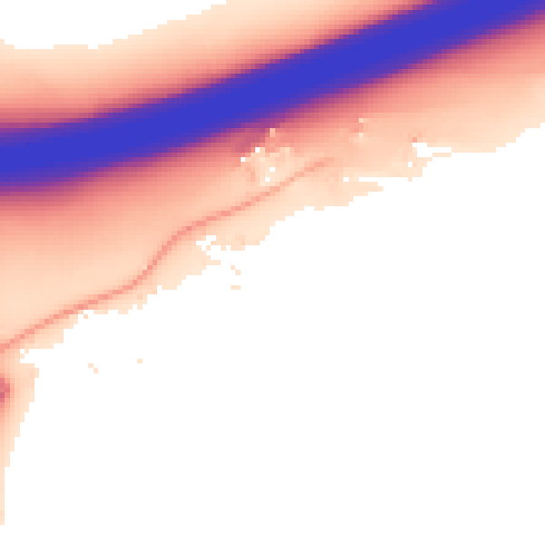 Daytime road noise heatmap for CM2 8LQ