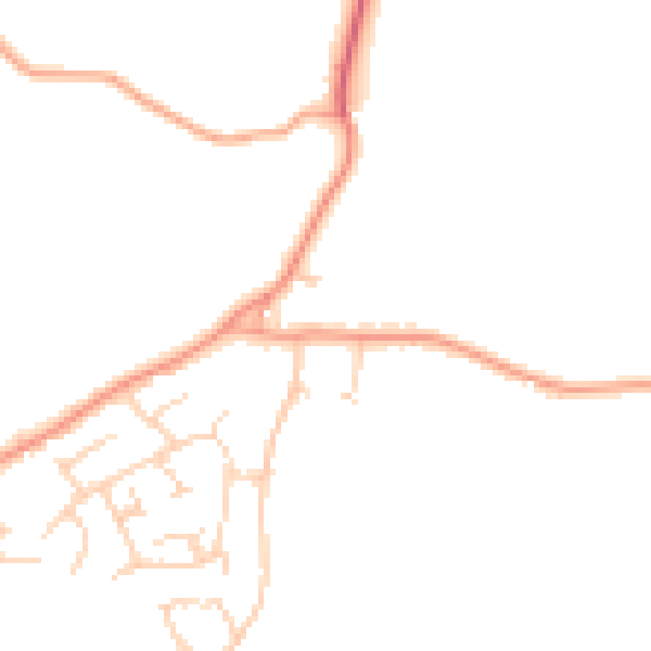 Daytime road noise heatmap for CM2 8NJ