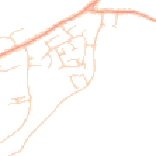 Daytime road noise heatmap for CM2 8RQ