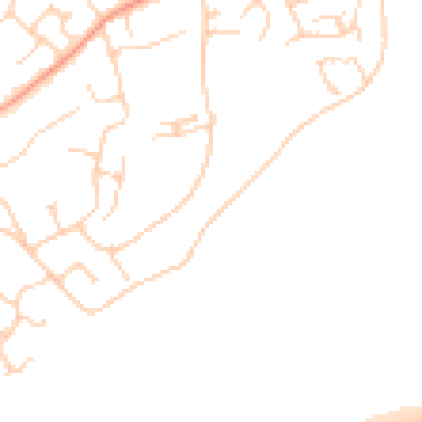 Daytime road noise heatmap for CM2 8SF