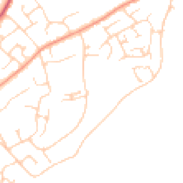 Daytime road noise heatmap for CM2 8SP