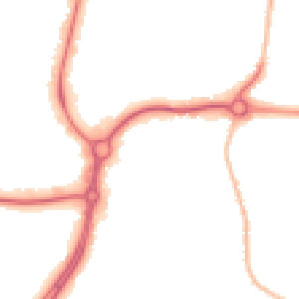 Night-time road noise heatmap for CM2 8SX