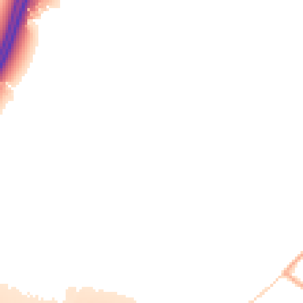 Daytime road noise heatmap for CM2 8TJ