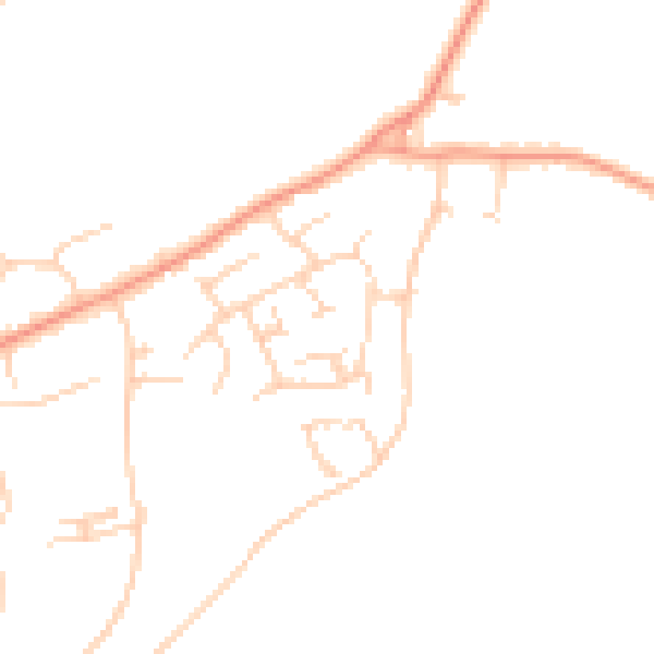 Daytime road noise heatmap for CM2 8YQ