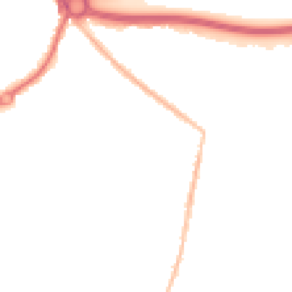 Night-time road noise heatmap for CM2 9GY