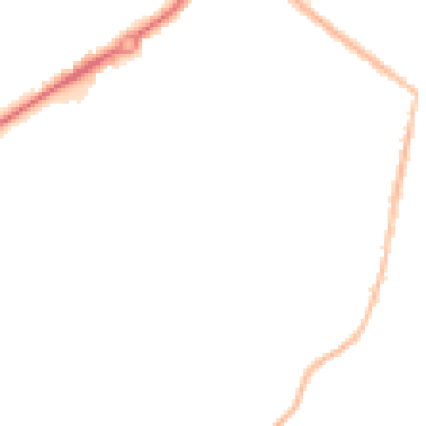 Night-time road noise heatmap for CM2 9JS