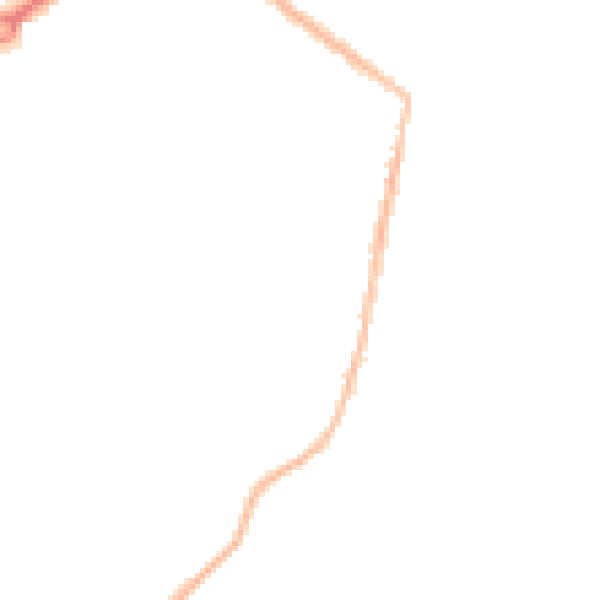 Night-time road noise heatmap for CM2 9TY