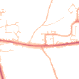 Daytime road noise heatmap for CM22 6FR