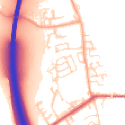 Daytime road noise heatmap for CM22 6GS