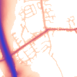 Daytime road noise heatmap for CM22 6LH