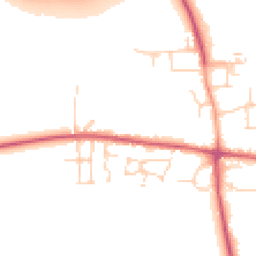 Daytime road noise heatmap for CM22 6QQ