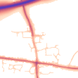 Daytime road noise heatmap for CM22 6RE