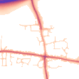 Daytime road noise heatmap for CM22 6RW