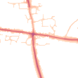 Daytime road noise heatmap for CM22 6SF