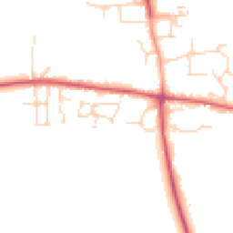 Daytime road noise heatmap for CM22 6TQ