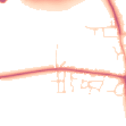 Daytime road noise heatmap for CM22 6TZ