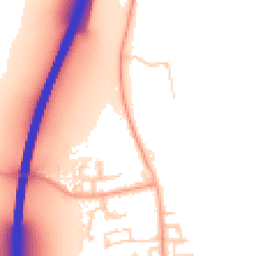 Daytime road noise heatmap for CM22 6UE