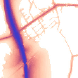 Daytime road noise heatmap for CM22 6UN