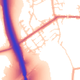 Daytime road noise heatmap for CM22 6XU