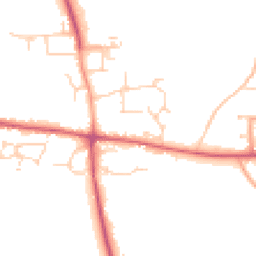 Daytime road noise heatmap for CM22 6YJ