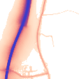 Daytime road noise heatmap for CM22 6YQ