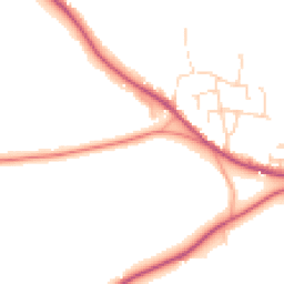 Daytime road noise heatmap for CM22 7DP