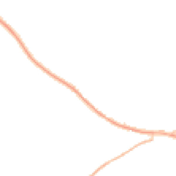 Night-time road noise heatmap for CM22 7EP