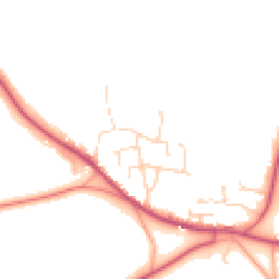 Daytime road noise heatmap for CM22 7FE