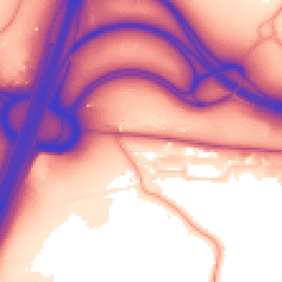 Daytime road noise heatmap for CM22 7FS