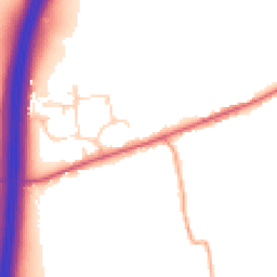 Daytime road noise heatmap for CM22 7LX