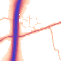Daytime road noise heatmap for CM22 7NA