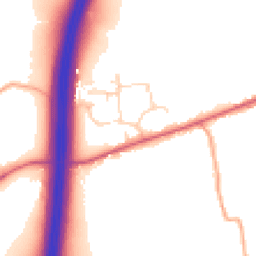 Daytime road noise heatmap for CM22 7ND