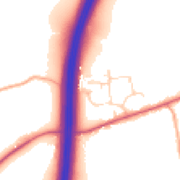 Daytime road noise heatmap for CM22 7NE