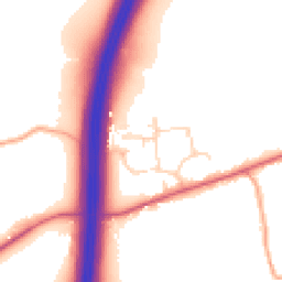 Daytime road noise heatmap for CM22 7NH