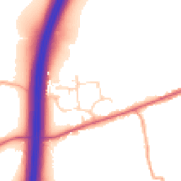 Daytime road noise heatmap for CM22 7NN