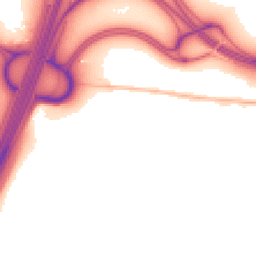 Night-time road noise heatmap for CM22 7TQ