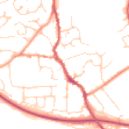 Daytime road noise heatmap for CM6 1AB