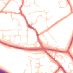 Daytime road noise heatmap for CM6 1AP