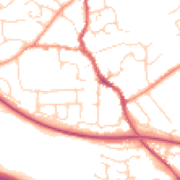 Daytime road noise heatmap for CM6 1AS