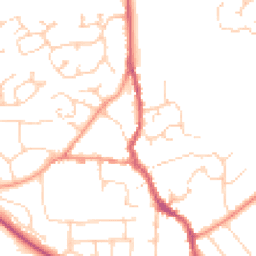 Daytime road noise heatmap for CM6 1BB