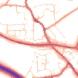 Daytime road noise heatmap for CM6 1BL
