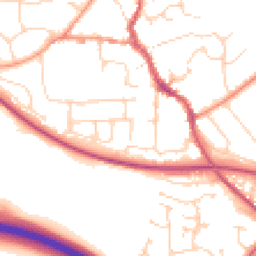 Daytime road noise heatmap for CM6 1BS