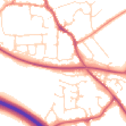 Daytime road noise heatmap for CM6 1BW