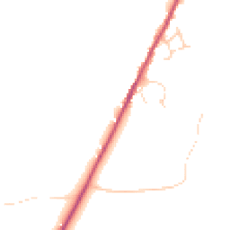 Daytime road noise heatmap for CM6 1NT