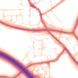 Daytime road noise heatmap for CM6 1QY