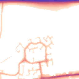 Daytime road noise heatmap for CM6 1SA