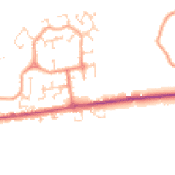 Daytime road noise heatmap for CM6 1SY