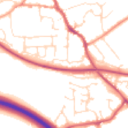 Daytime road noise heatmap for CM6 1UJ