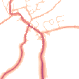 Daytime road noise heatmap for CM6 2GJ
