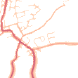 Daytime road noise heatmap for CM6 2LJ